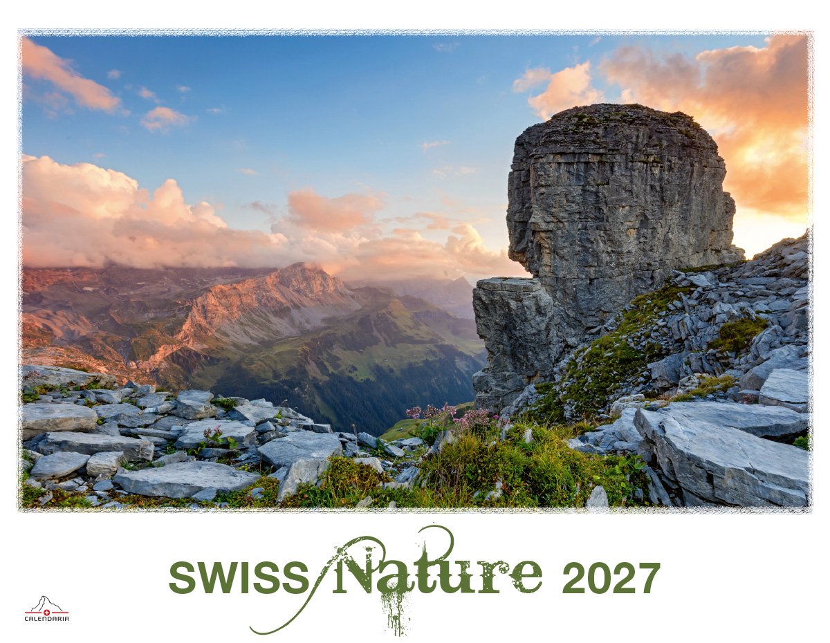 Calendaria - Wandkalender - Swiss Nature 2027 - Zwitserland - Kalender - Formaat: 40 x 31 cm