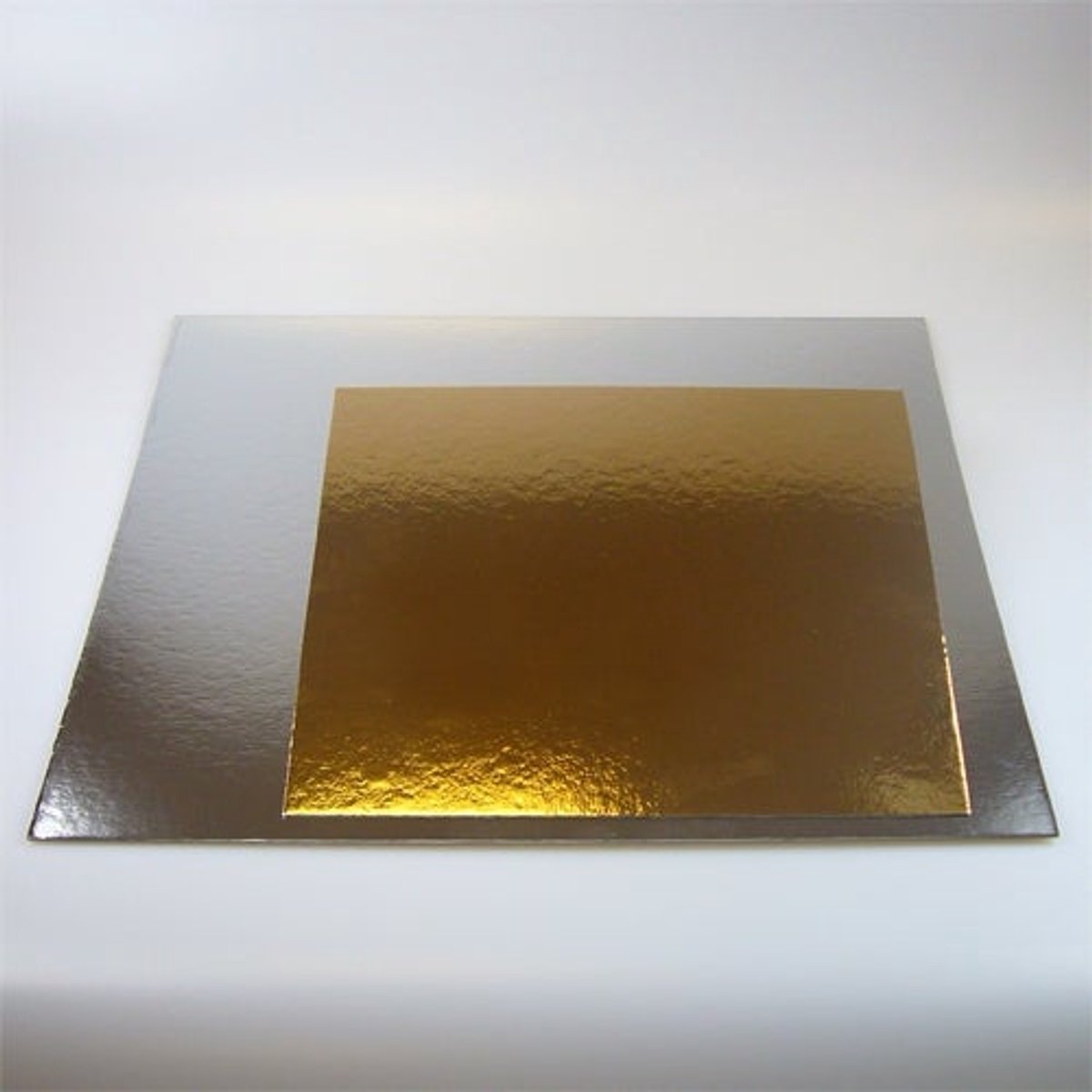 FunCakes Taartkarton - Goud/Zilver - 20x20 cm / 1 mm - 100 Stuks - Taartonderlegger