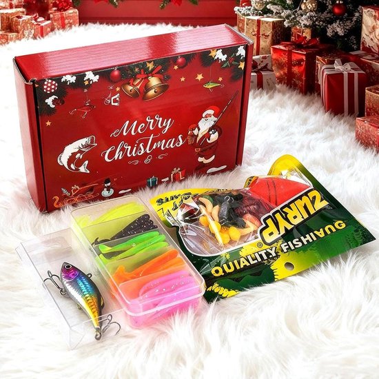 Vissen Aas Set - Kerst Visgerei - Outdoor Vissen - Festief Souvenir Ontwerp - 19 x 13 x 4.5 cm — afbeelding 2