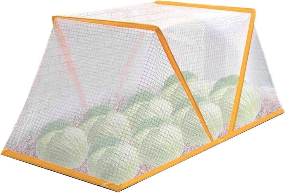 Beschermingstent Tuinplanten - Plantenkas Kasdek - Planten Beschermen - Versterkt Stalen Frame - 80x35x34cm - Transparant