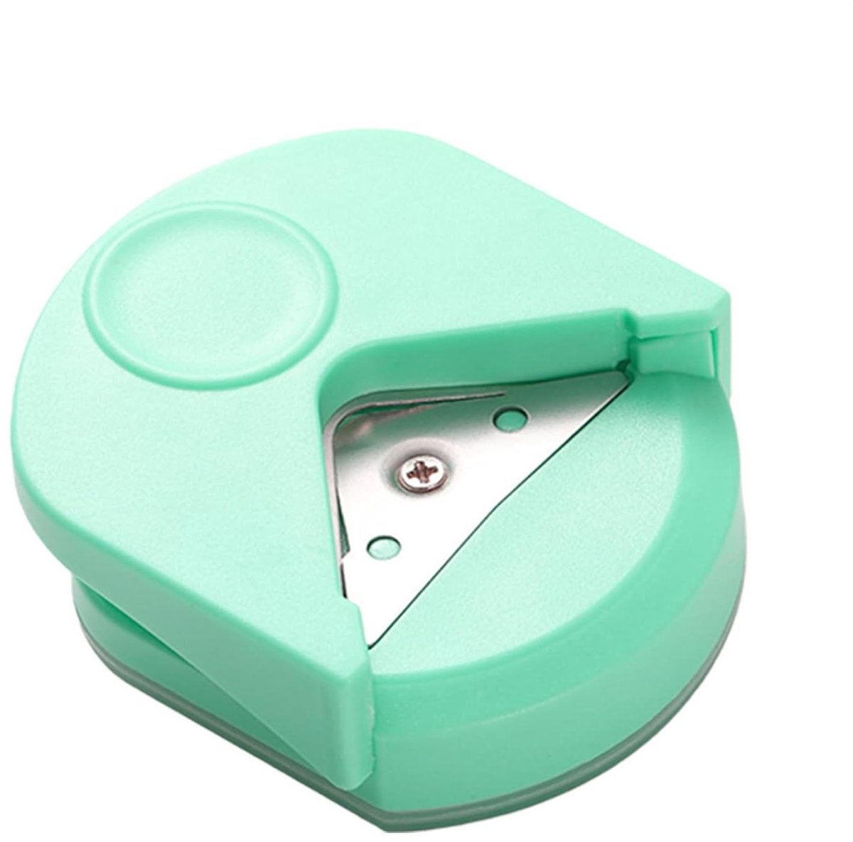 Pons Voor Afgeronde Hoeken - Papier Snijder Cirkel - Knutselen en Decoreren - Ingebouwde Afvalbak - 4mm Radius - Groen