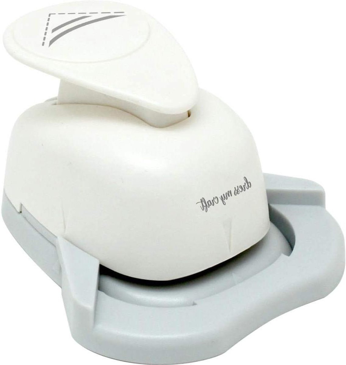Hoek Slot Punch - Papier Perforator - Kaarten Maken - Ingebouwd Vuilopvang - 4x5.6 Inch - Blauw