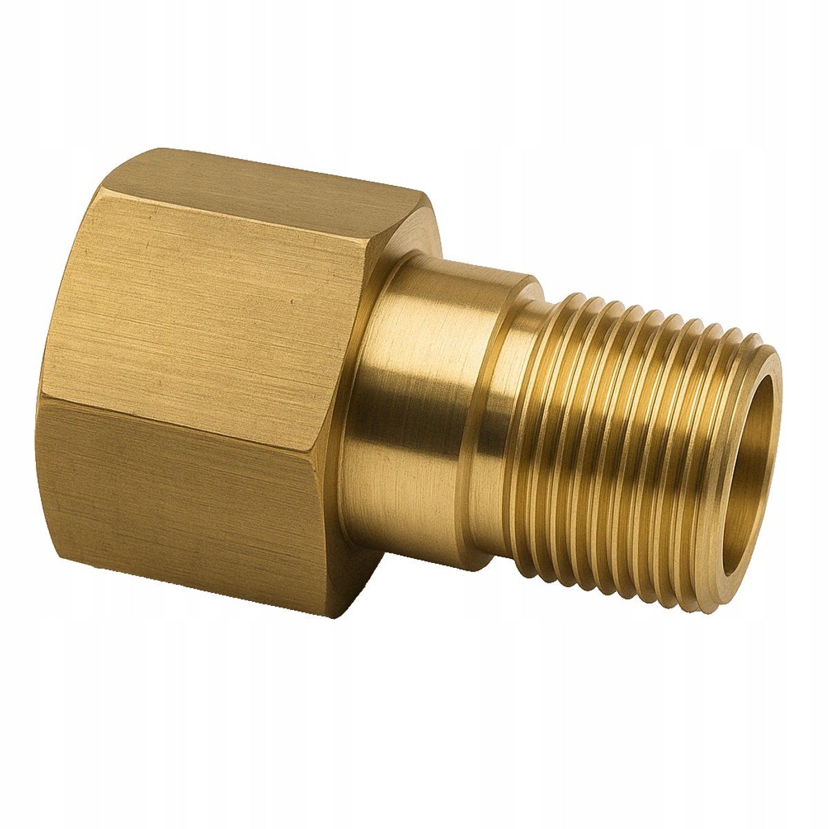 Rosfix Adapter Vervanging - Messing Koppeling EasyLock - M18 Buiten X TR22 Binnen - Geschikt voor Kärcher
