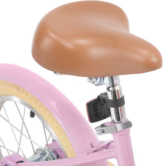 KEANO 12 Inch Kinderfiets voor Meisjes, 3-4 Jaar, 33-41 inch, met Zijwieltjes, Kinderfiets Roze — afbeelding 3