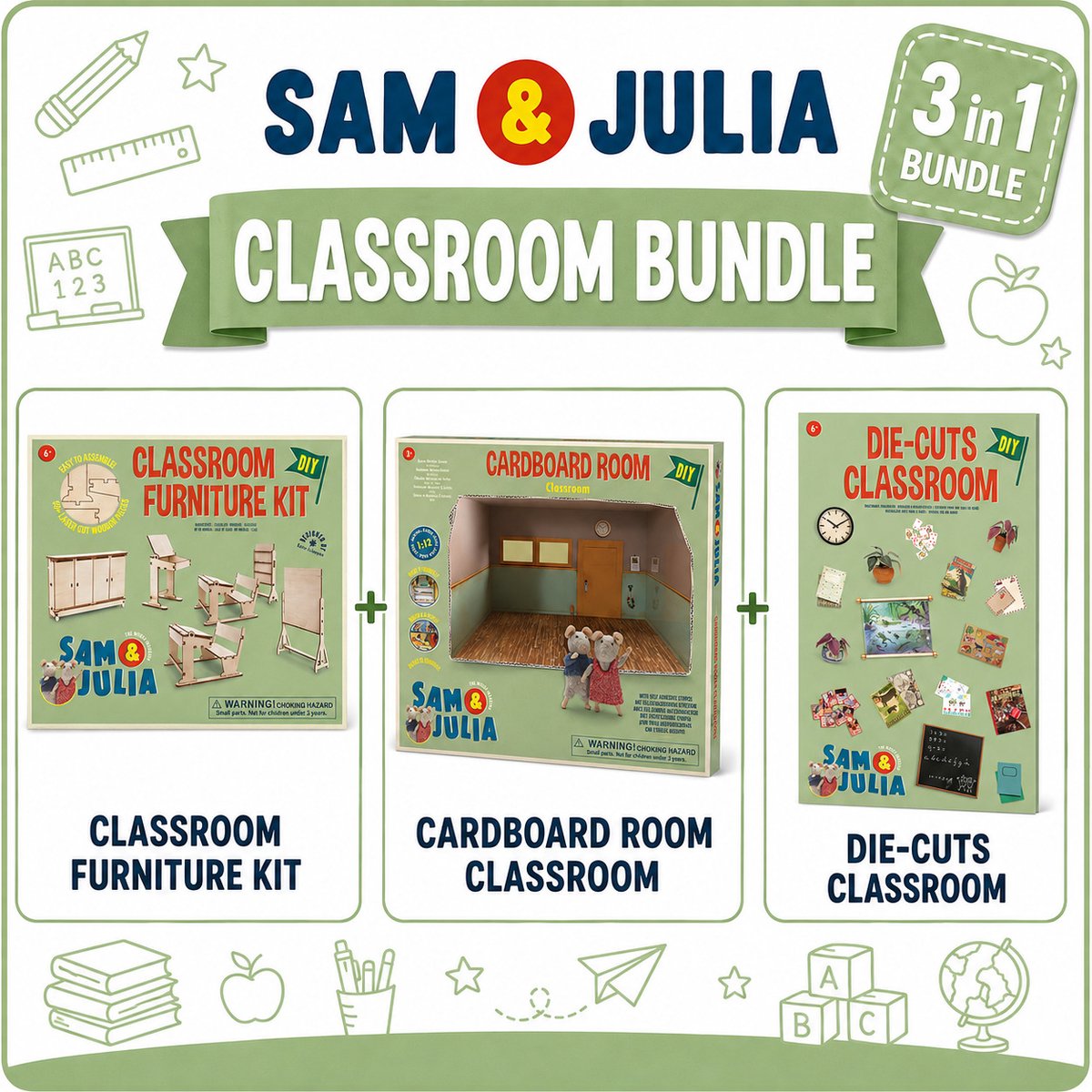 SAM AND JULIA DIY Kamer - Knutsel Je Eigen Babykamer - Bundelset