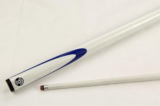 Biljartkeu Grafiet - Snookerkeu Poolkeu - Spel Spelen - Woven Grafiet Finish - 145 cm - Wit — afbeelding 4