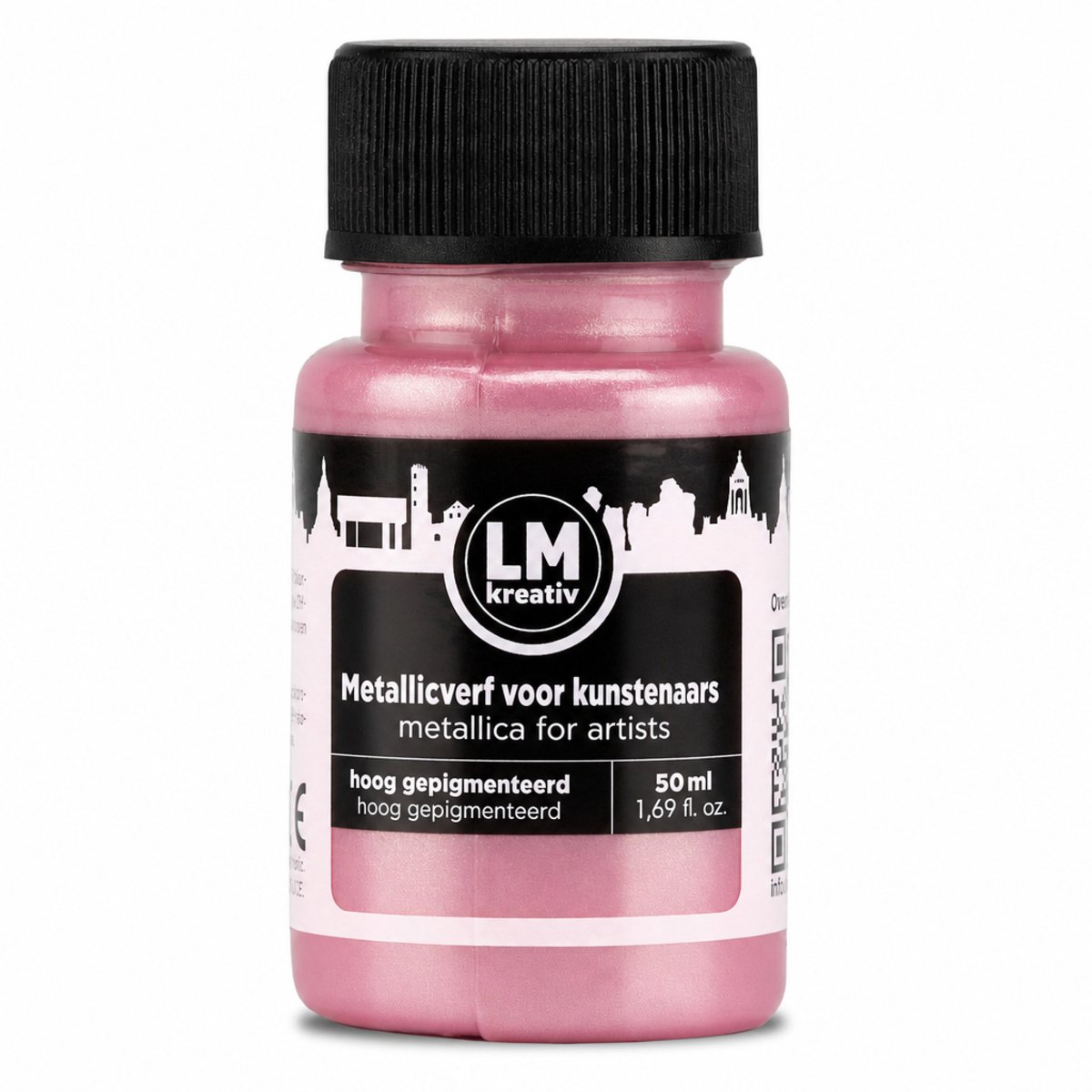 LM-Kreativ Acrylverf - Metallic Look - Lichtvast en Waterbestendig - Op Waterbasis - Pastel Roze - 50 ml