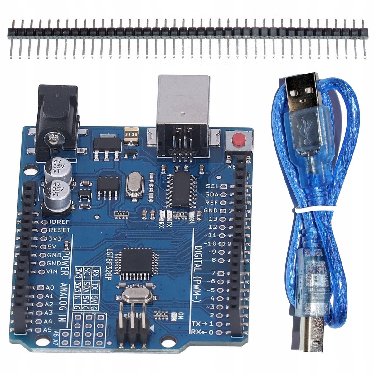 Rosfix Microcontrollermodule Vervanging - ATmega328P-AU met CH340 USB-UART - 5V, 16MHz, 32KB Flash - Geschikt voor Arduino