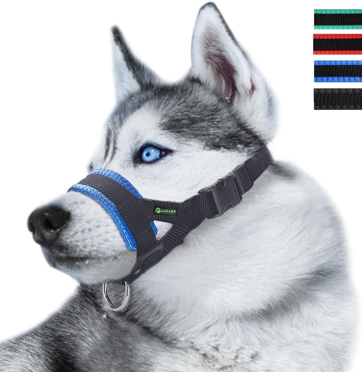 Duurzame en verstelbare hondenmuilkorf voor kleine, middelgrote en grote honden om bijten, kauwen en blaffen te voorkomen