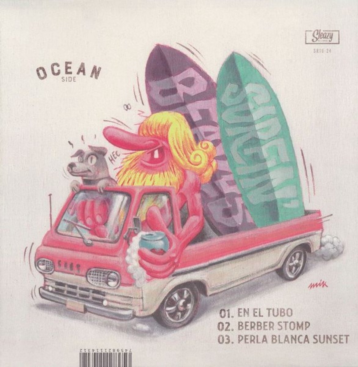Surfin' Beards - Ocean Side/Fuel Side (10" LP)
