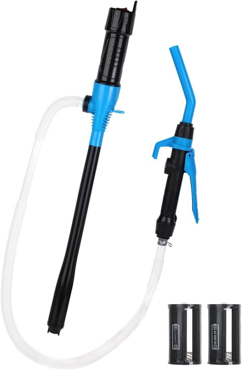 GELLDG Brandstofpomp voor Auto - Draagbare Vloeistoftransfertpomp met Krachtige Zuigkracht - 58.9x4.5cm - Geschikt voor Brandstof Water en Olie - Kunststof - 9.5 L/min