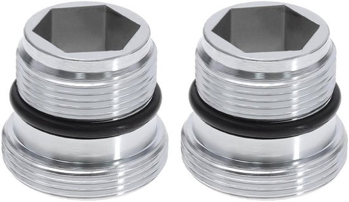 M18.5-M22 Adapter - Mengkraanadapter - Zilver - Mannelijk naar Mannelijk - 2 Stuks