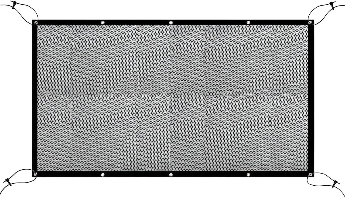 Hondennet Auto - Huisdier Barrière - Veilig Reizen - Verstelbaar Telescopisch Frame - 116 x 76 cm - Zwart
