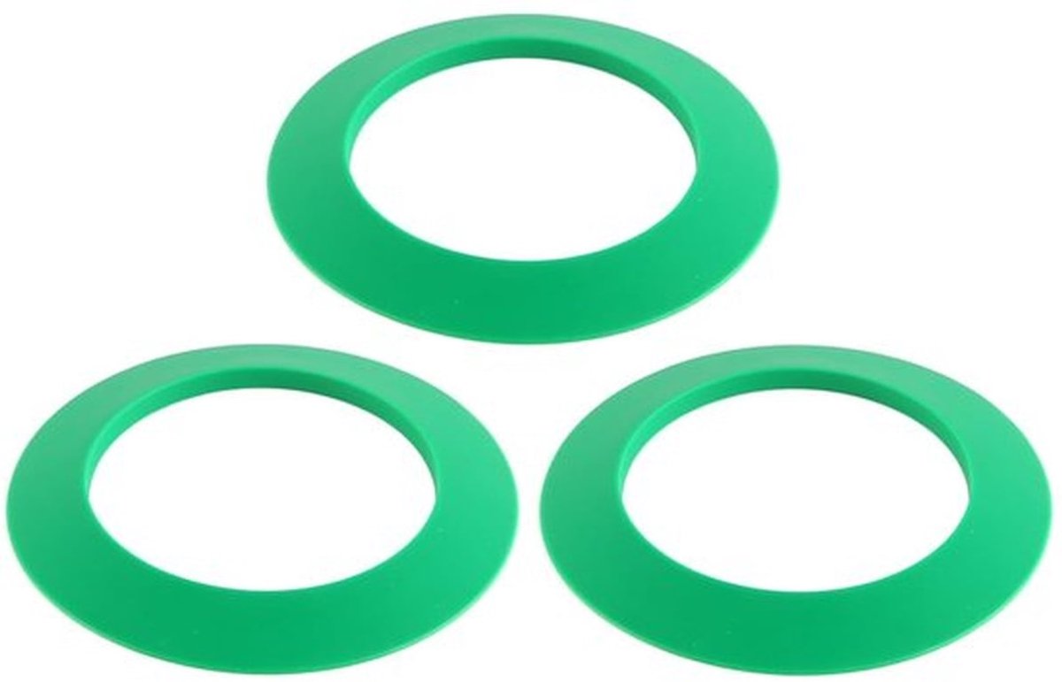 Putting Cup - 3-delige Set - Siliconen - Geschikt voor Indoor/Outdoor - Duurzaam - Diameter 15,5 cm - Trillingsvrij - Golfcup