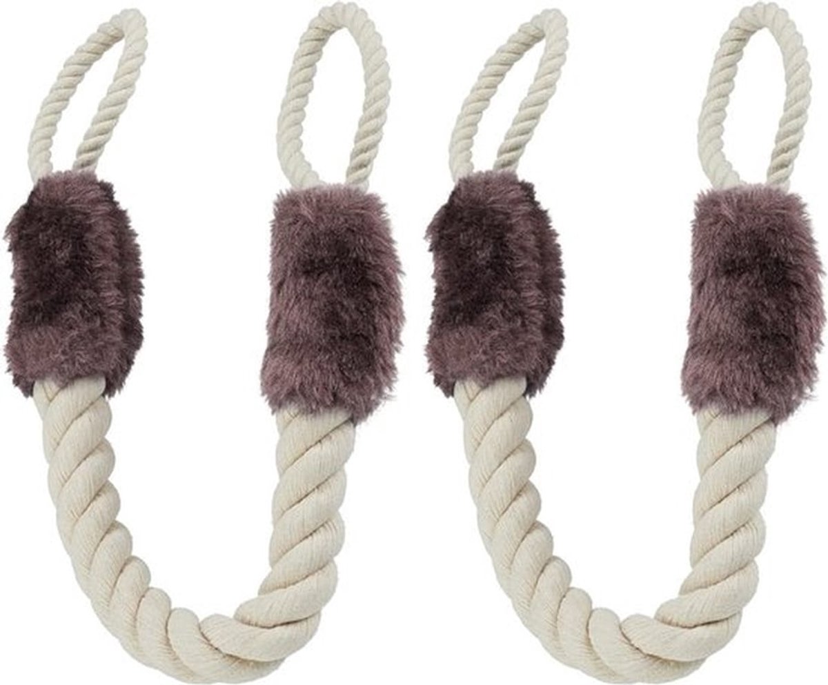 Deurkoord Klembeveiliging - Deurstopper - Vingerbescherming - 2 Stuks - Geschikt voor Kinderen en Huisdieren - 60 cm (Katoen) - Deurbeschermer