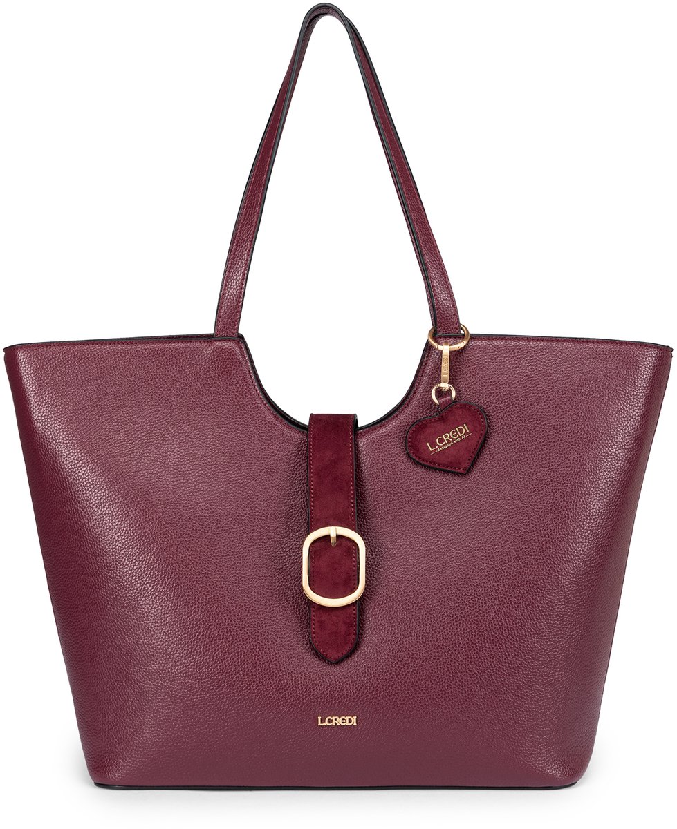 L.CREDI shopper Solenn.ai Shopper Cherry Shade wijnrood