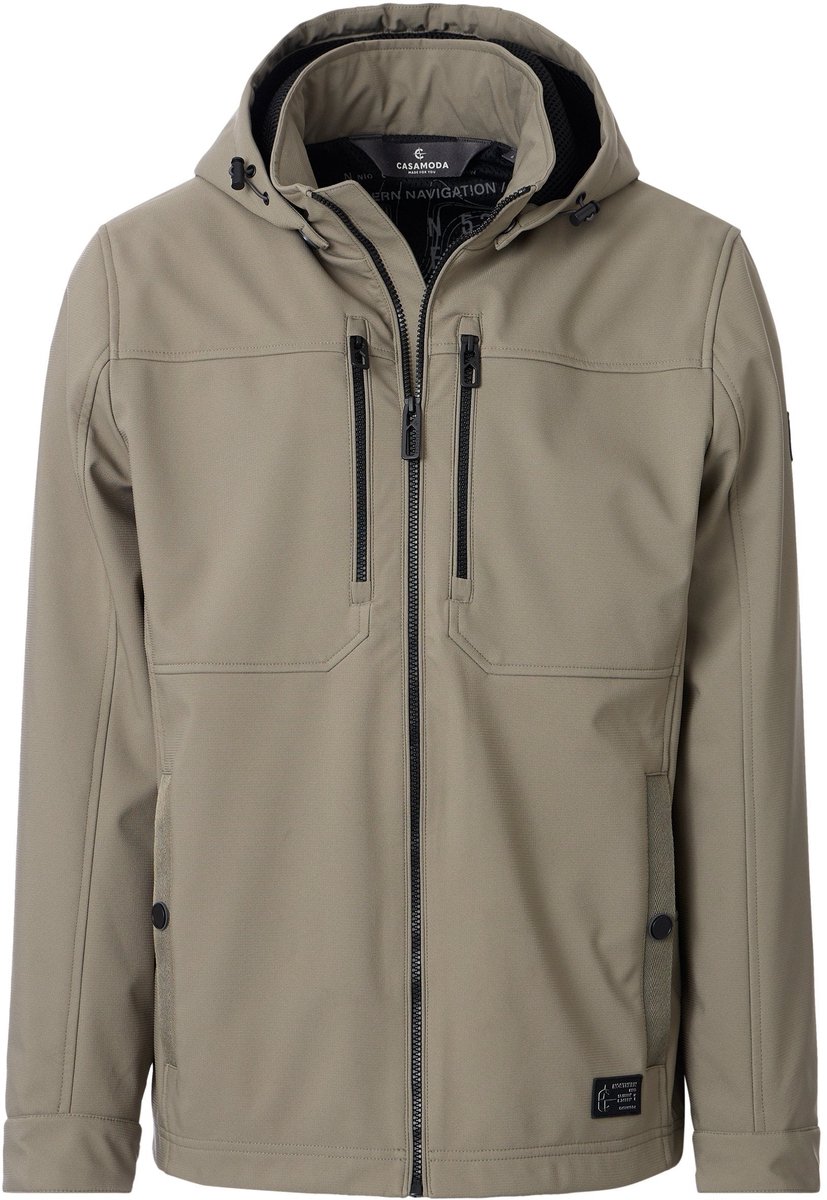 Casa Moda - Heren Softshell Jas - 126410230 - 311 Oil Green