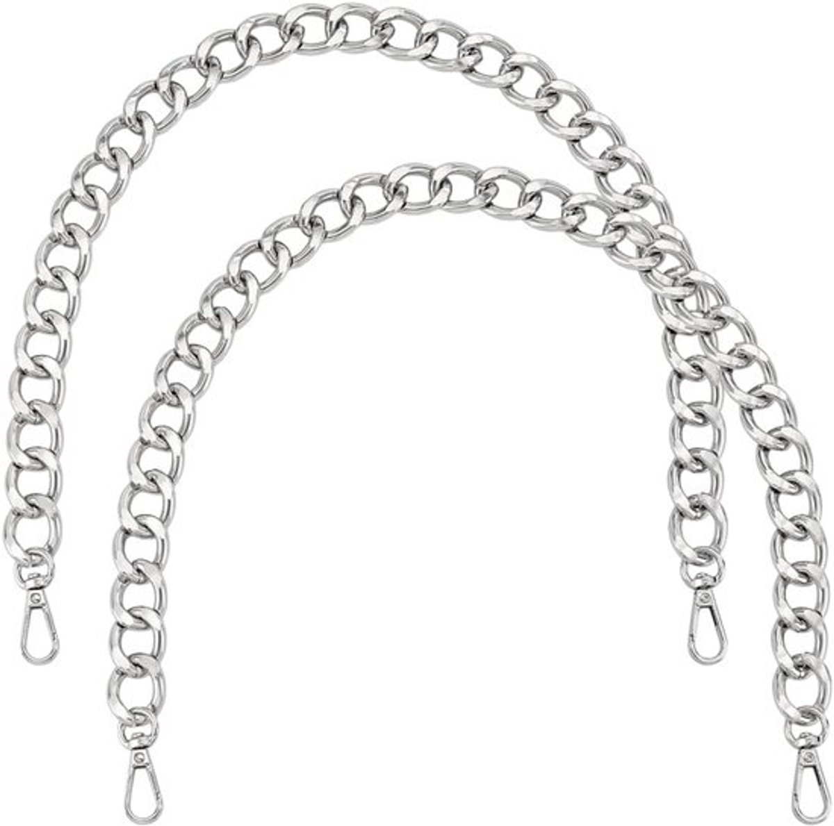 Handtas Ketting Schouderriem - Vervangende Tassenriem - Chunky Metalen Tasriem - Sluitingen voor Handtas - Crossbody/Tote Tas - Onderarm Tas