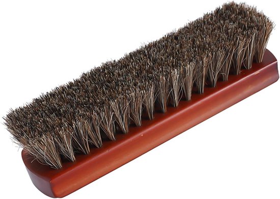 Paardenhaarborstel - Bruin - 180 x 48 x 45 mm - Houten Reinigingsborstel - Voor Schoenen en Meubels Paardenhaarborstel - Bruin - 180 x 48 x 45 mm - Houten Reinigingsborstel - Voor Schoenen en Meubels