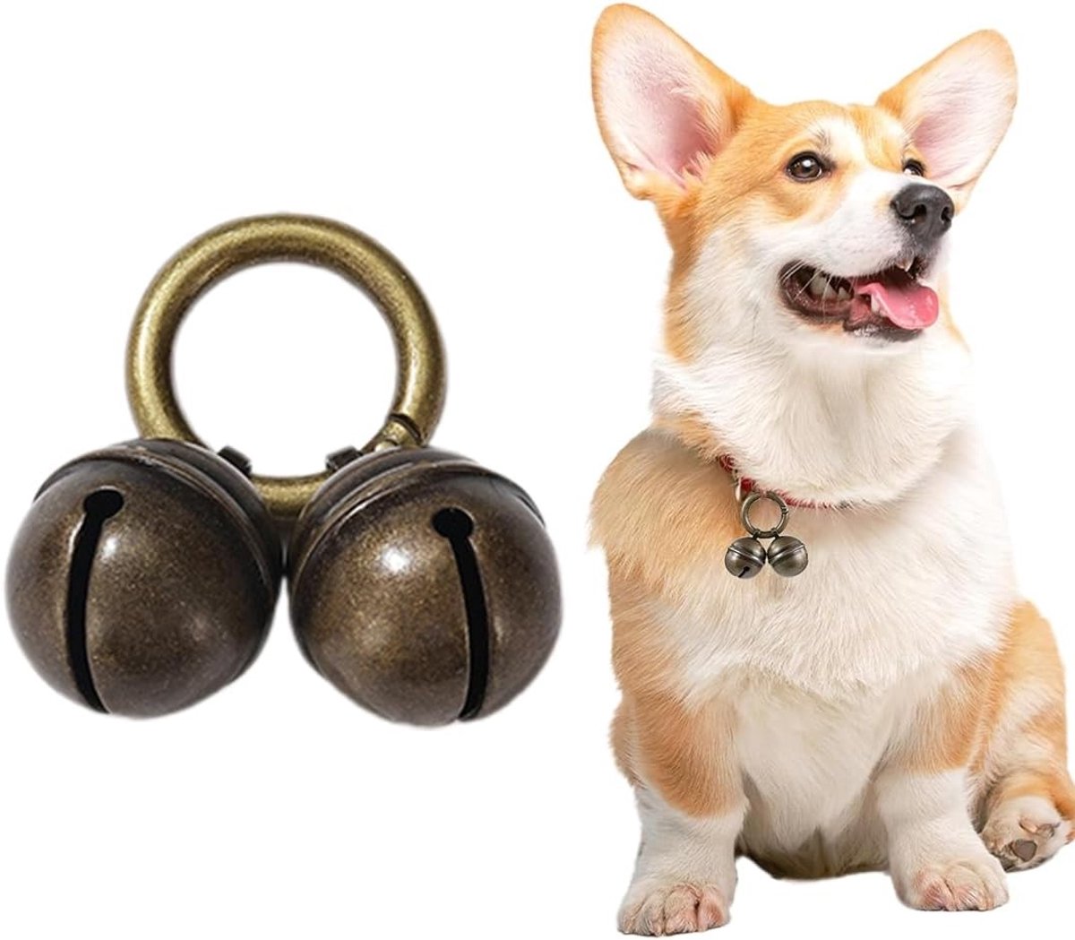 Kattenharnas - Met Rinkelende Bell - Koper - Voor Huisdierenveiligheid en Tracking