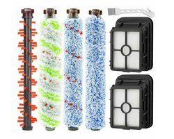 Combinatieborstelkoppen voor Bissell CrossWave stofzuigers – voor modellen 1866, 2306, 2551 en 1785 – inclusief 4 hoofdborstels, 2 filters en 1 flexibele borstel – geschikt voor harde vloeren en tapijt – inclusief filteraccessoire.
