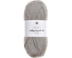 Rico Design creative silky touch dk 027 grey - grijs - haakgaren/breigaren - per 2 bollen van 100 gram