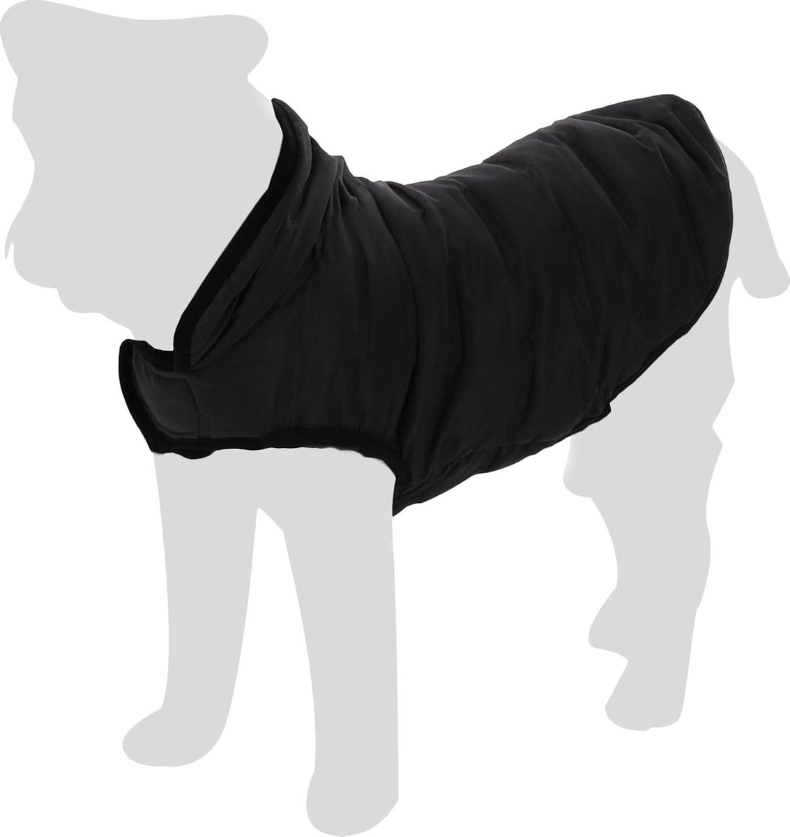 Hondenjas - Honden winterjas - Hond warm houden - Spatwaterdicht en winddicht - 55 cm - Zwart