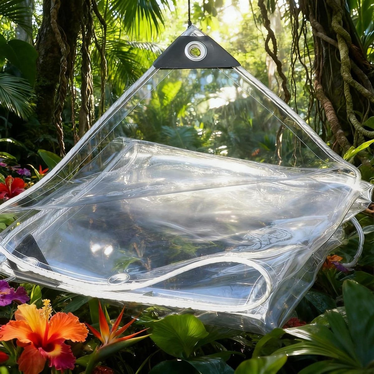 Transparant Zeil - Waterdicht Doek - Buiten Beschermen - Hoge Lichttransmissie - 265 x 380 cm - Helder