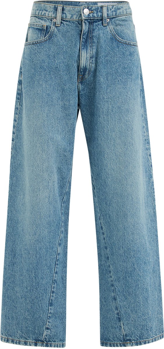 WE Fashion Heren twisted loose fit jeans