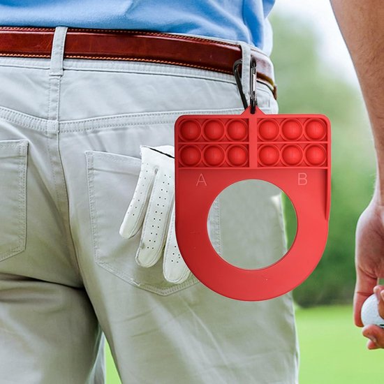 Golf Puttingbeker - Oefenbeker Golf - Golfvaardigheid Verbeteren - Geïntegreerde Sleutelhanger - 18 x 13.7 x 2.8 cm - Rood van GOLF — afbeelding 2