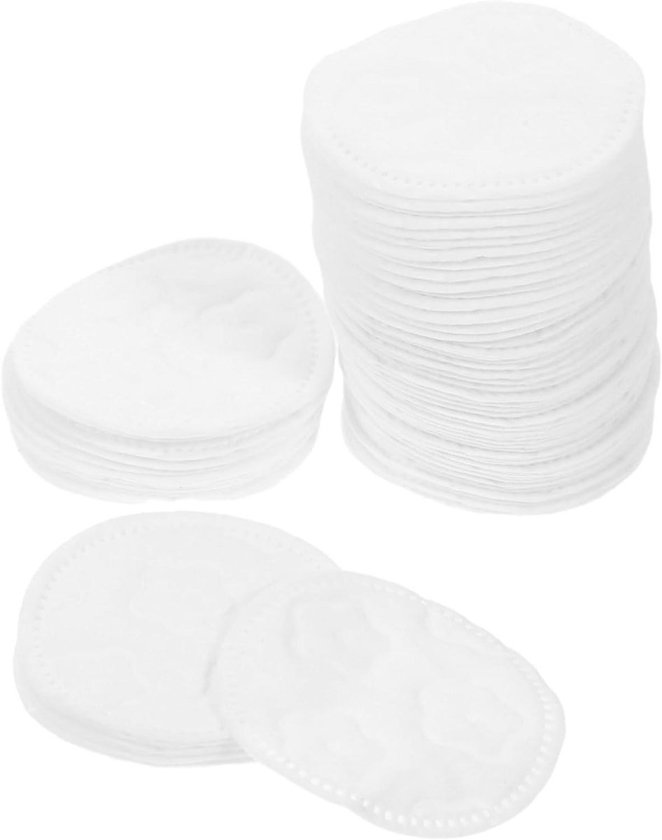 Katoenen Make-up Pads - Reinigingspads Gezicht - Make-up Verwijderen - Zonder Toevoegingen - 100 stuks - Wit