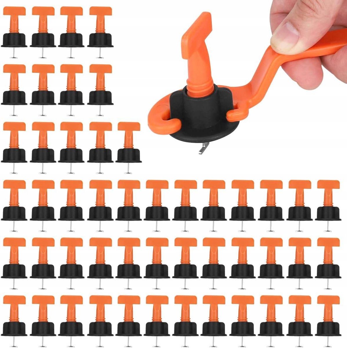 200x Tegel Levelling Systeem: Clips, Wiggen & Houders voor Vloeren