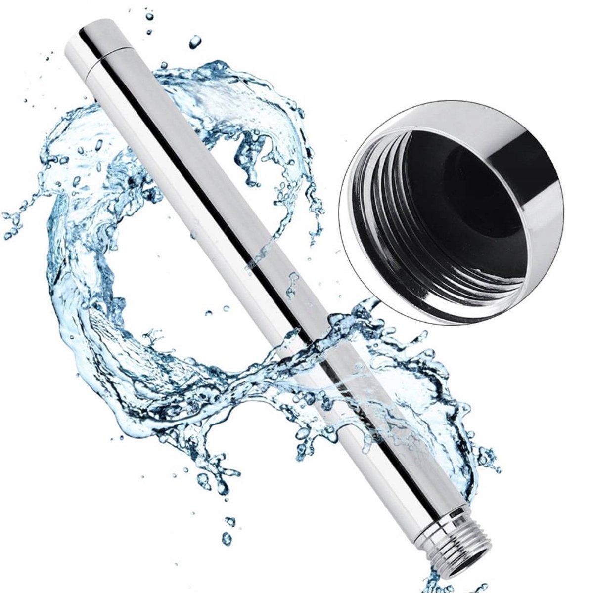 Douche-armatuur Verlengstuk - Roestvrij Staal, 22.5 cm