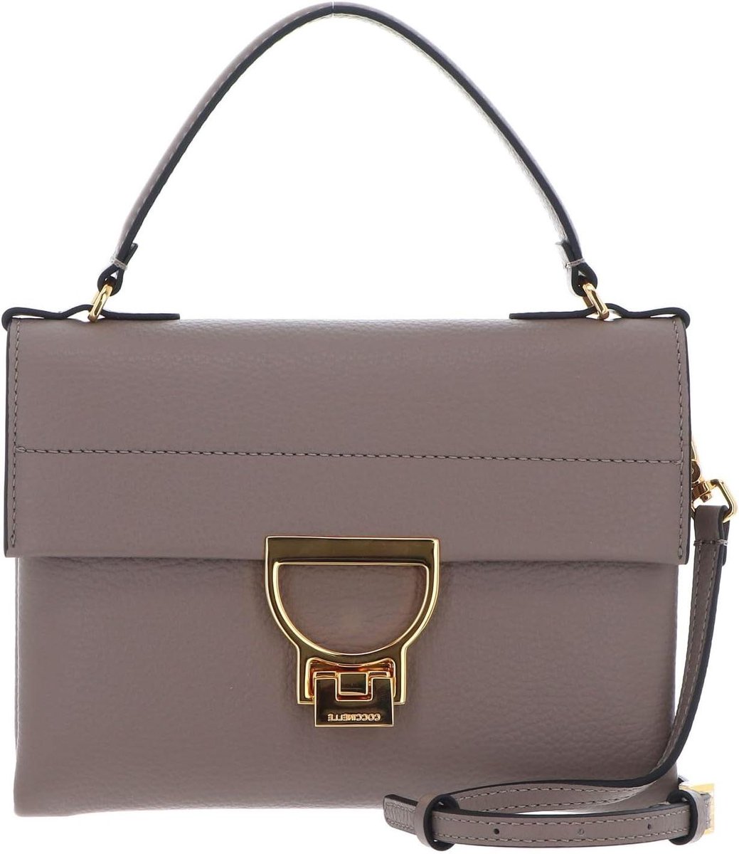 Handtas - Schoudertas - Dagelijks gebruik - Afneembare riem - 21.5 cm breed - Warm Taupe