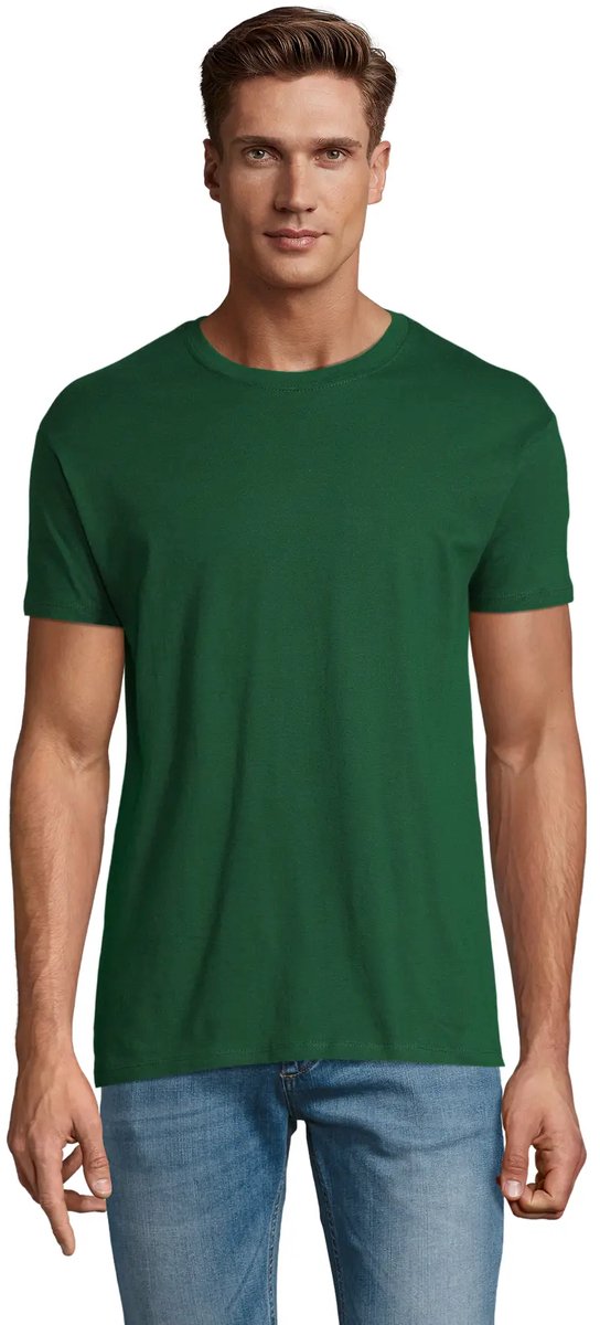 SOL'S Unisex Round-neck Tee-Shirt Titan L04728 - Dark Green 674 - S