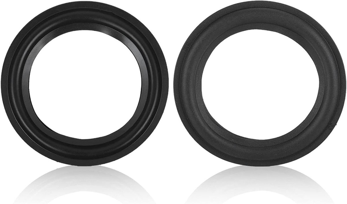 Speaker Rubber Rand - Speaker Randen - Speaker Reparatie - Duurzaam Rubber - 4/5 Inch - Zwart