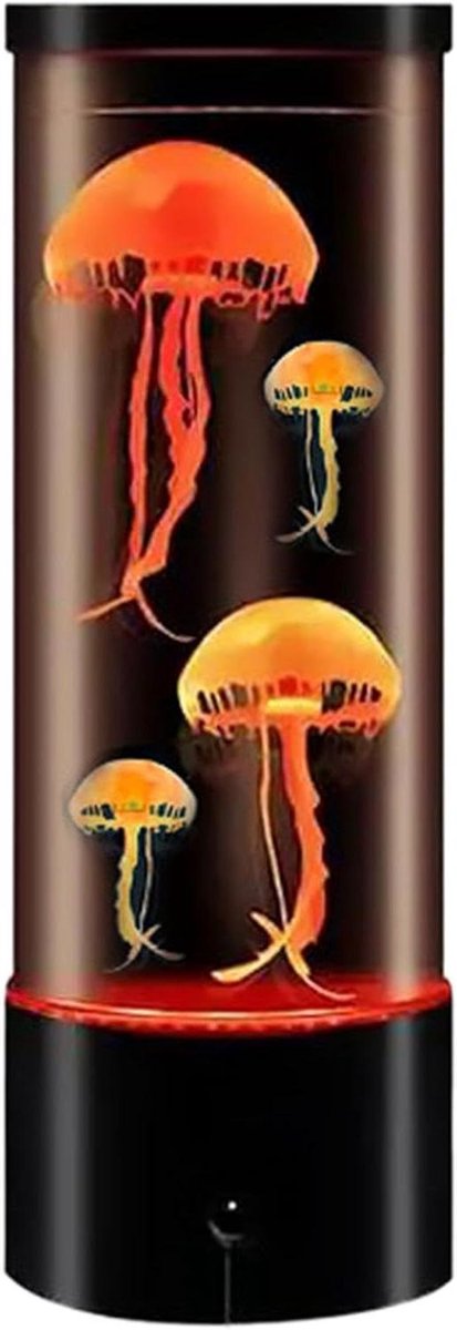 Kwallenlamp Aquarium - Sfeerlamp Dansende Kwallen - Ontspannende Sfeer Creëren - 7 Kleuren Veranderend - 9 inch - Veelkleurig