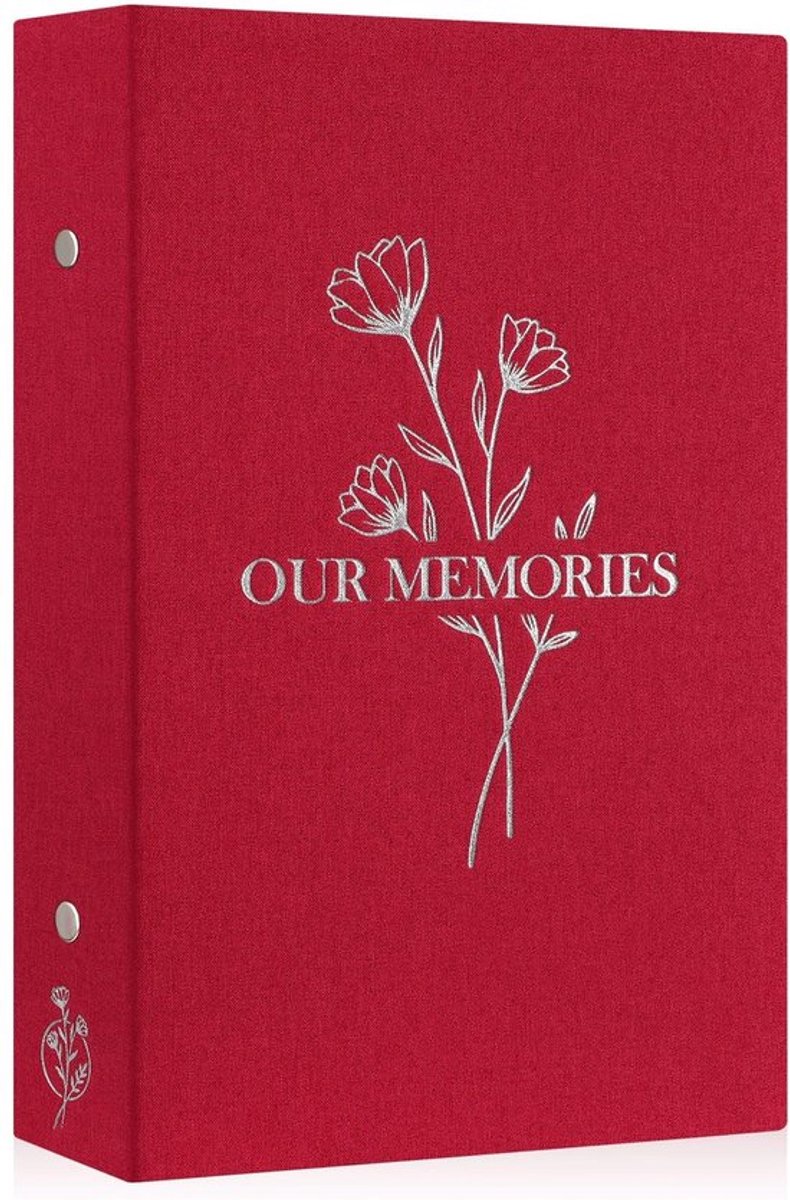 Fotoalbum 10x15 cm - 300 Foto's - Insteekalbum - Linnen Omslag - Waterdicht - Luxe Zilveren Print - Fotoboek