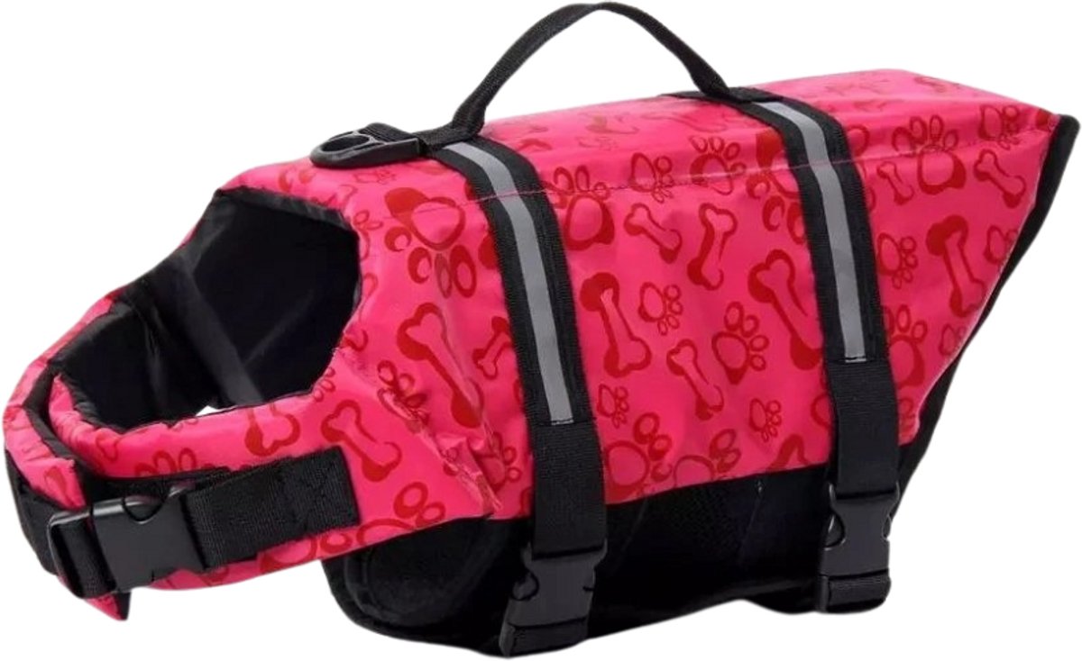 Reflecterend zwemvest voor honden Bone / Blauw, XL