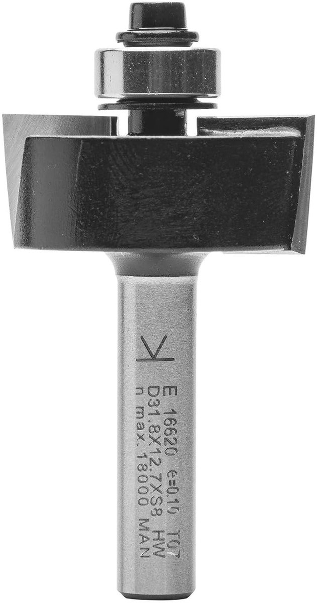 Sponningfrees - Hardmetaal - Schachtdoormeter 8 mm - Voor Bovenfrees en CNC Freesmachine