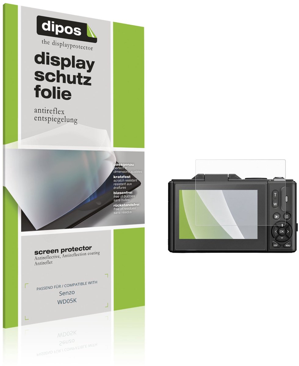 dipos – 4x Matte Beschermfolie geschikt voor Senzo WD05K | Krasbestendige & antireflecterende Screenprotector Ultra-Thin