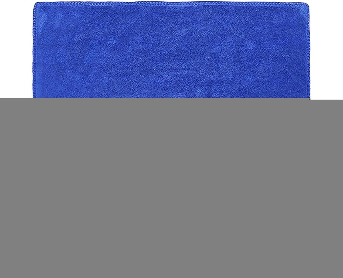 Microvezeldoeken - Reinigingsdoekjes - Auto Poetsen - Zeer Absorberend - 30x60 cm - Blauw