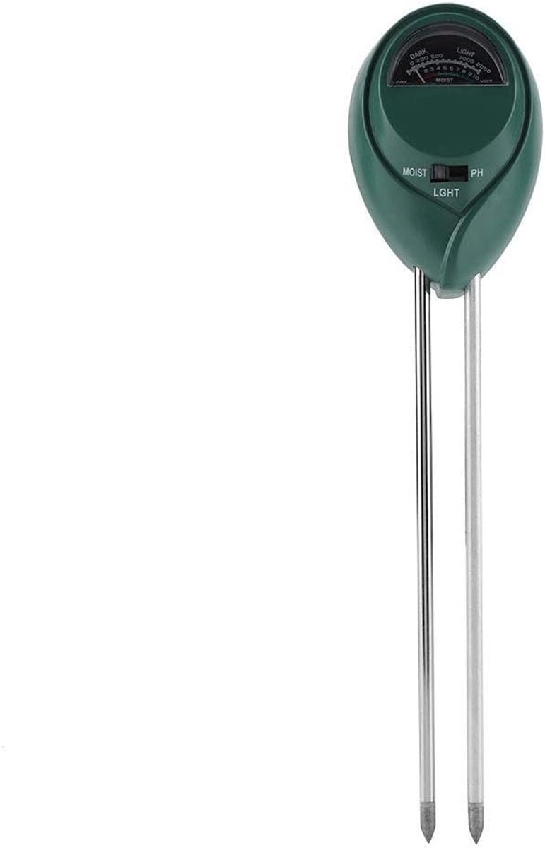 3-in-1 Vochtigheidsmeter voor Bodem - Watermonitor voor Planten, Tuin en Bloemen