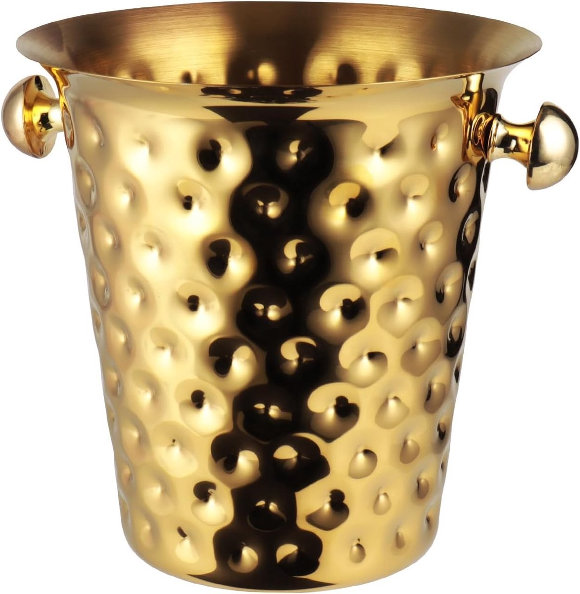 Roestvrijstalen Ijsemmer - Goud - 5 Liter - Voor het Koelen van Flessen - Voor Feesten en Picknicks