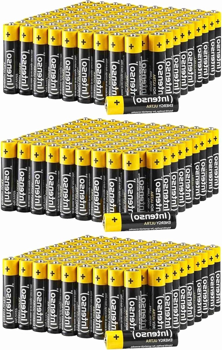 Batterijen - Alkaline AAA - Dagelijks Gebruik - Hoge Betrouwbaarheid - 300 Stuks - Geel Zwart