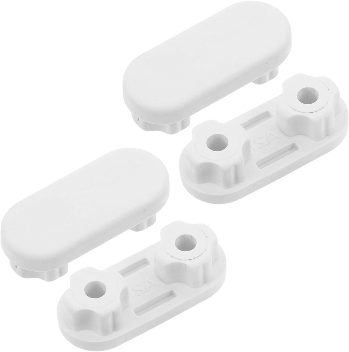 Toiletbril Bumpers - Toiletbril Kussentjes - Badkamer Gebruik - Geluidsreducerend Ontwerp - 4.2 x 1.8 cm - Wit