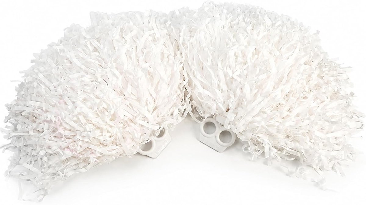 Pom Poms Set van 2, Cheerleading Pompoms voor Sportteams en Feestjes, Perfect voor Kinderen en Volwassenen, Ideaal als Cadeau voor Cheerleading en Evenementen