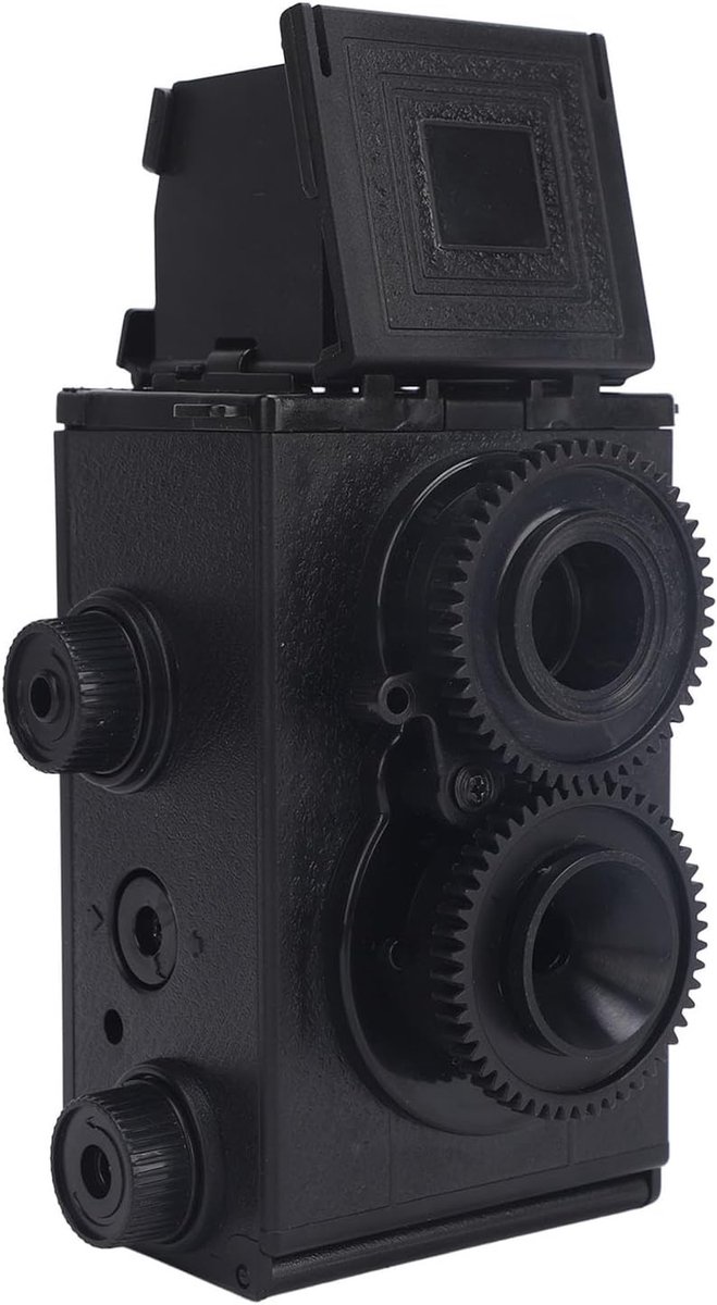 Retro 35mm Dubbel Lense TLR Filmcamera met Handmatige Knop en 47mm Brandpuntsafstand voor DIY Fotografie en Filmontwikkeling