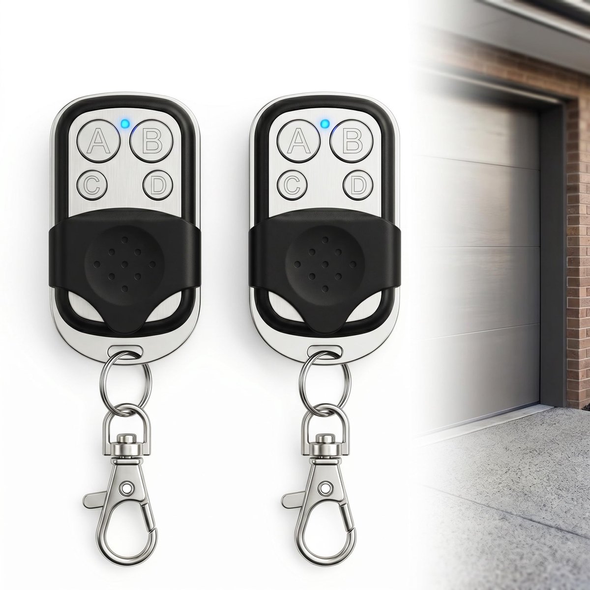 Omgoods - Set van 2 Universele Afstandsbedieningen voor Poorten