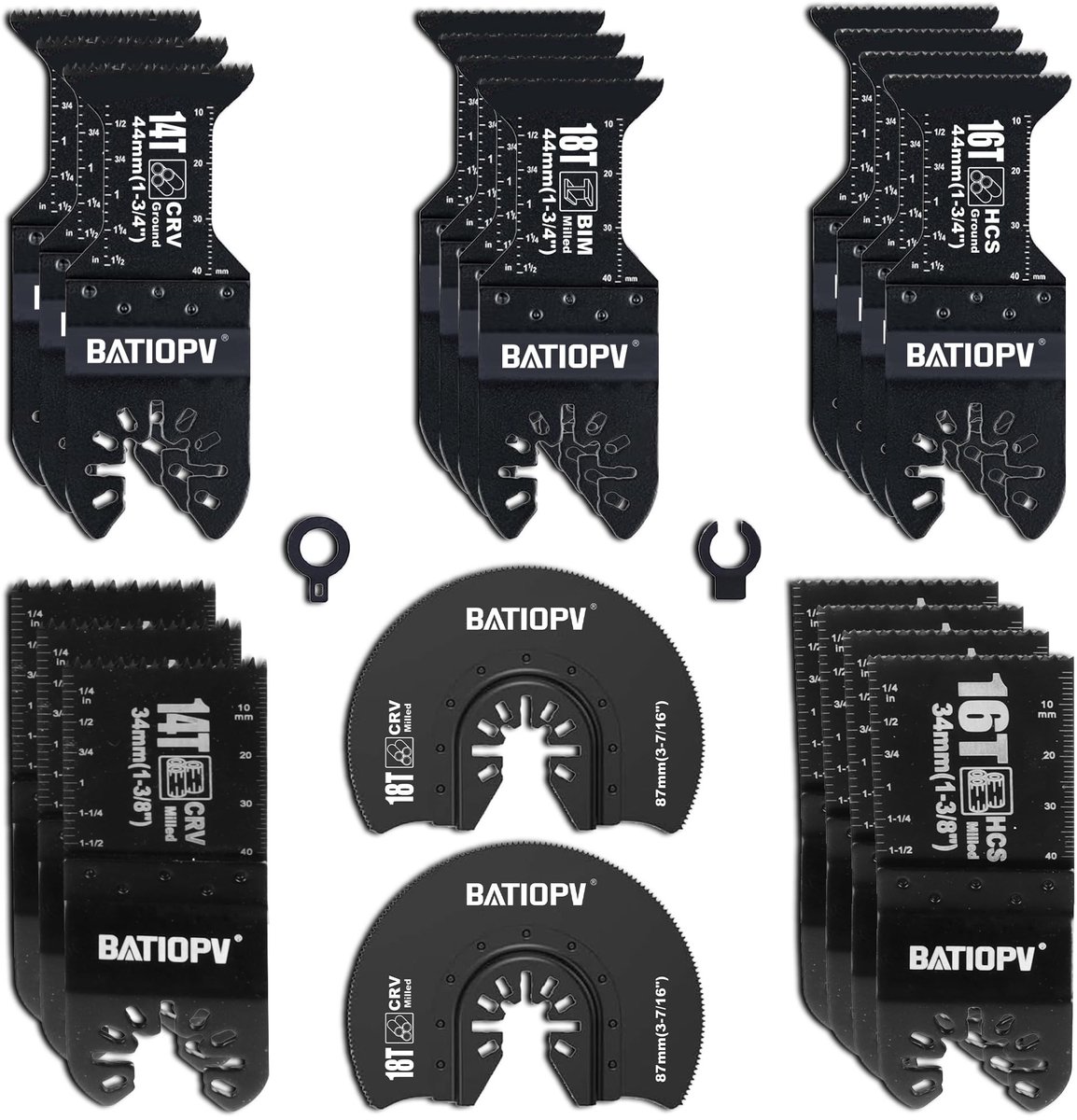 Omgoods - Oscillerende Tool Bladen Set van 22 Stuks